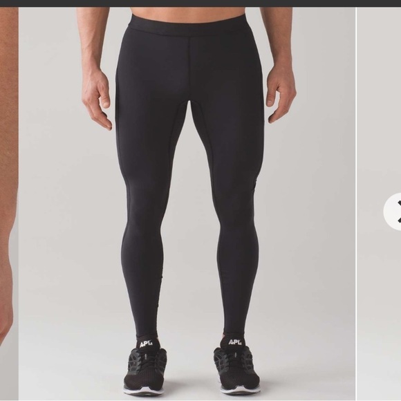 [M] 2017 Lululemon Athletica Men’s Black Surge Light Tight Running Base Layer - Picture 3 of 16
